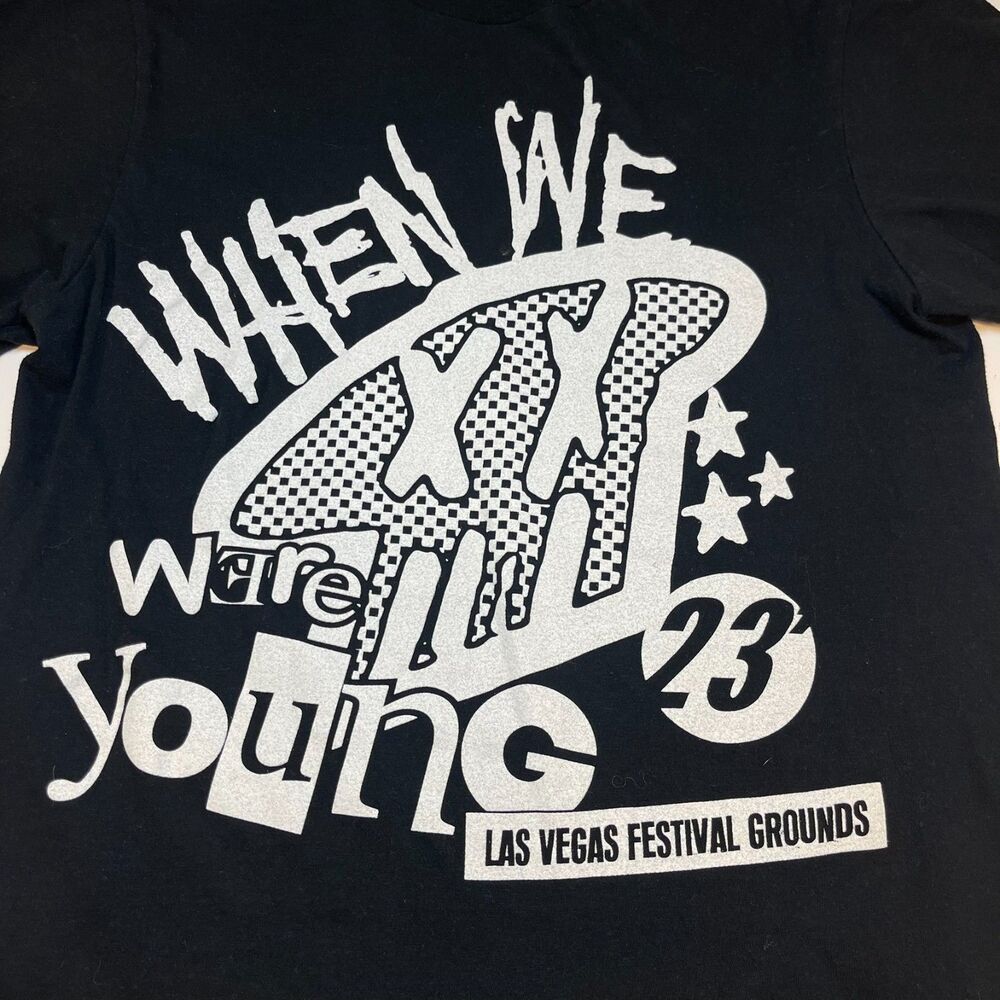 When We Were Young 2023 Rock Concert Tour T Shirt Sz S Green Day Blink 182